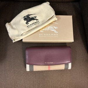 Burberry Vintage Check and Leather Wallet